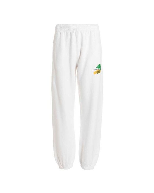 Off-White c/o Virgil Abloh White Brush Arrow Slim Track Pants for men