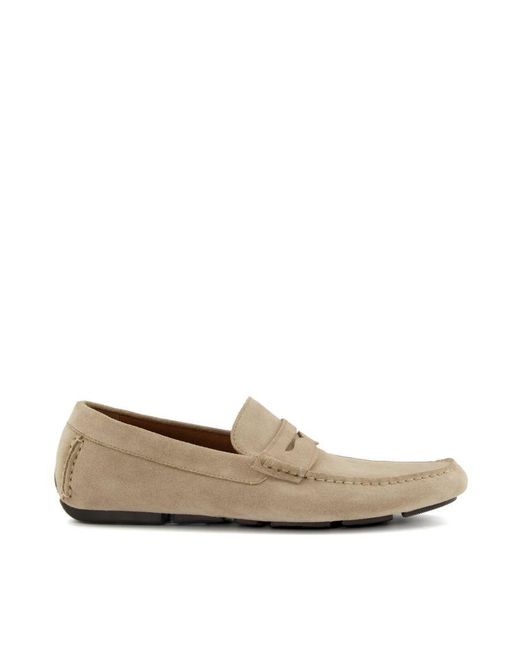 Dune Natural Bradlay Square-Toe Moccasin Loafers for men