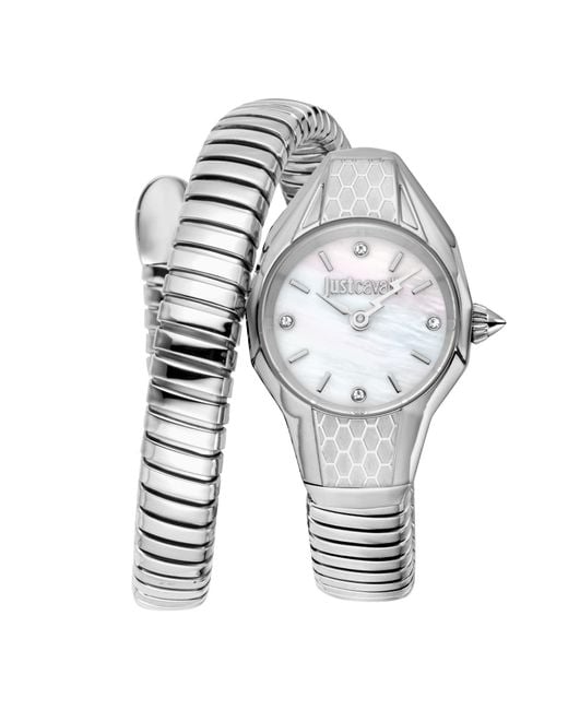 Just Cavalli Metallic Snake 316L Stainless Steel Watch