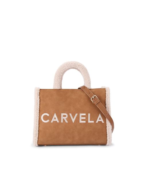 Carvela Kurt Geiger Brown Frame Midi Fur Bag