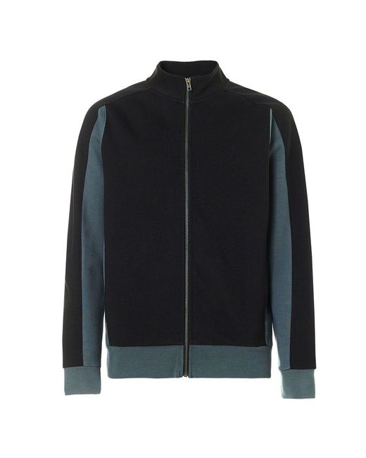 Oakley Black Long Sleeve Zip Up Colorblock Track Jacket 472424 02E for men