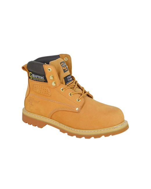 Grafters Black Medway Safety Boots for men