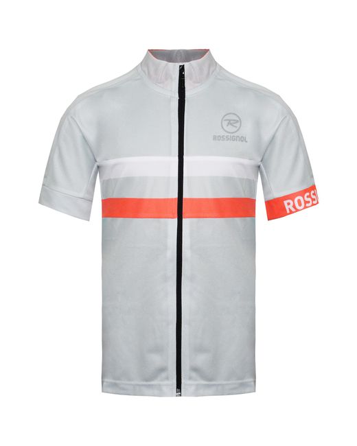 Rossignol Gray Short Sleeve Zip Up Classic T-Shirt Rlewy13 225