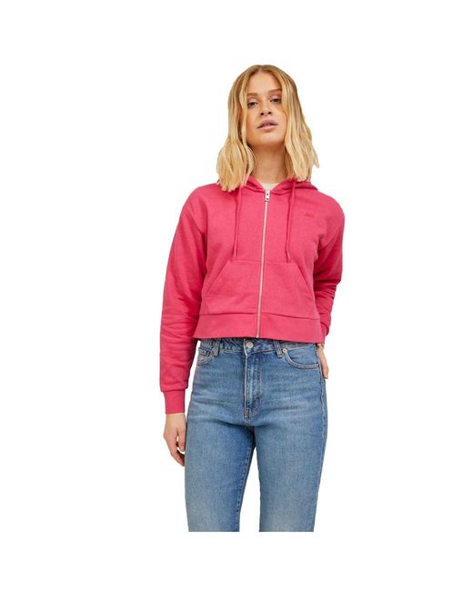 JJXX Red Zip Hood Noos Sweat Jacket