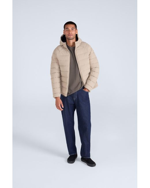 Mountain Warehouse Blue 'Light Cloud Cosi' Padded Jacket With Zipped Pockets Water Resistant Coat for men