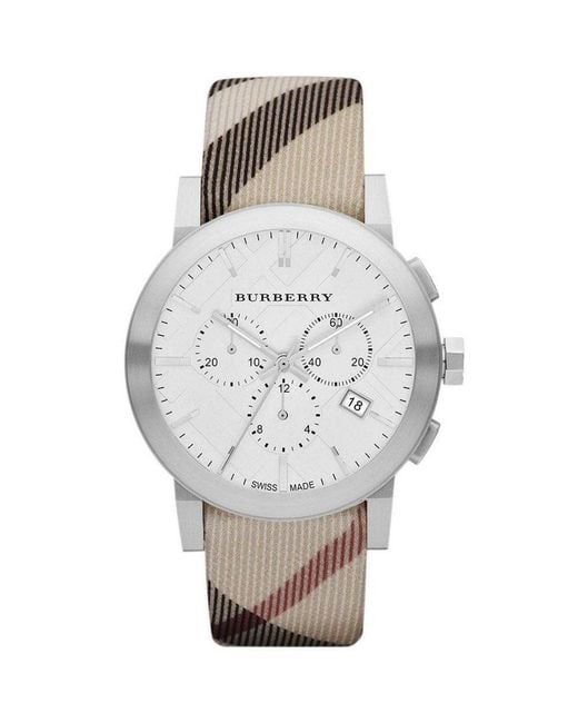 Burberry Bu9357 Chronograaf Horloge in het Metallic voor heren