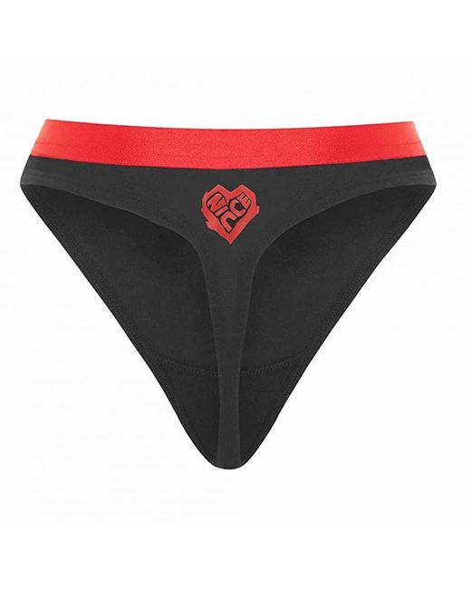 Nicce London Gray Contrasting Waistband Heart Thong Underwear 211 2 15 08 0043