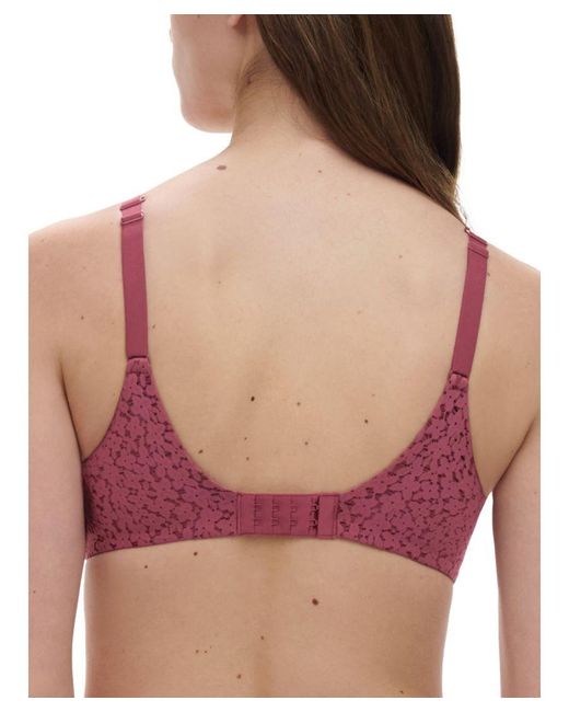 Chantelle Red Norah Covering T-Shirt Bra