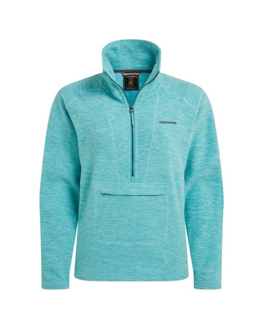 Craghoppers Blue Ladies Esk Ii Half Zip Fleece Top (Glazed Aqua)