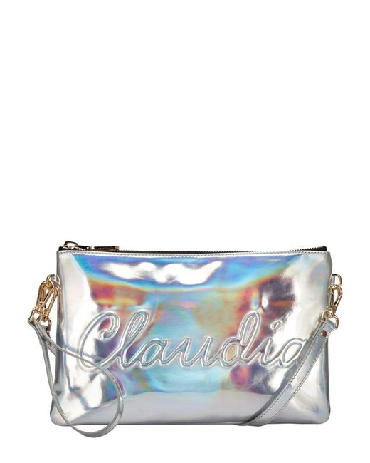 Claudia Canova Blue Signature Clutch Bag