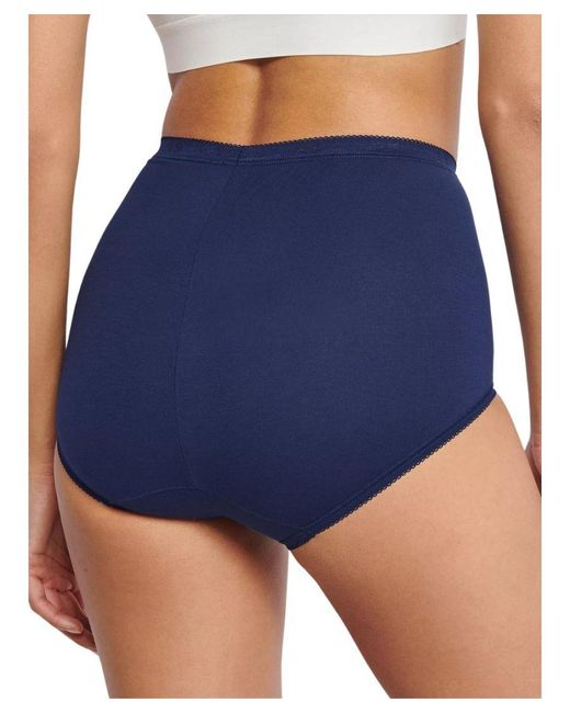 Sloggi Blue Cotton Blend Multipack Briefs