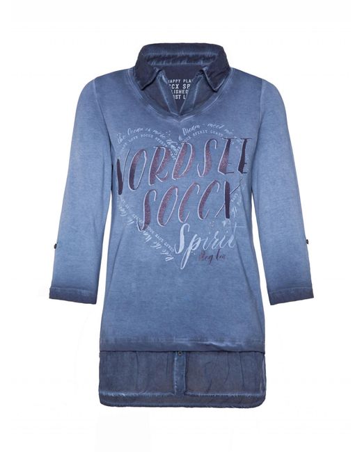 SOCCX Blue Bluse