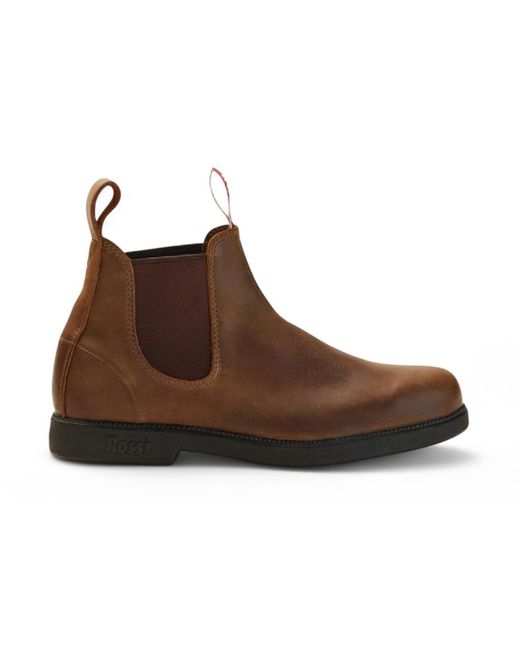 Rossi Boots Brown 607 Booma Moss Leather Chelsea