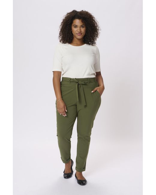 Kaffe Pants Suiting Regular Fit Grape Leaf in het Green