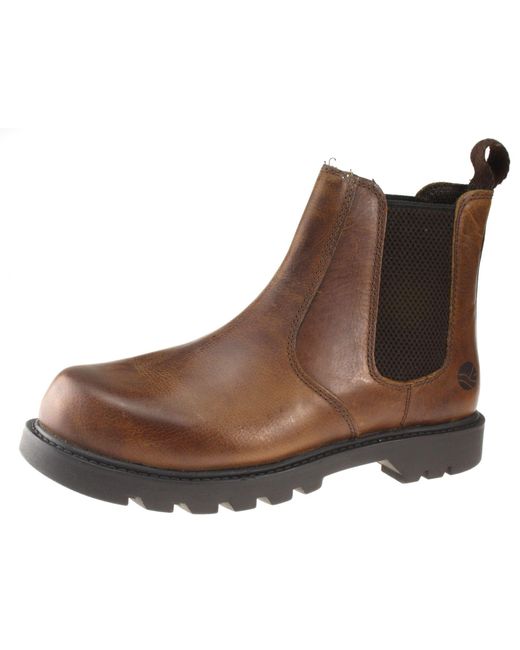 Oaktrak Brown Rocksley 2 Leather Chelsea Boots for men