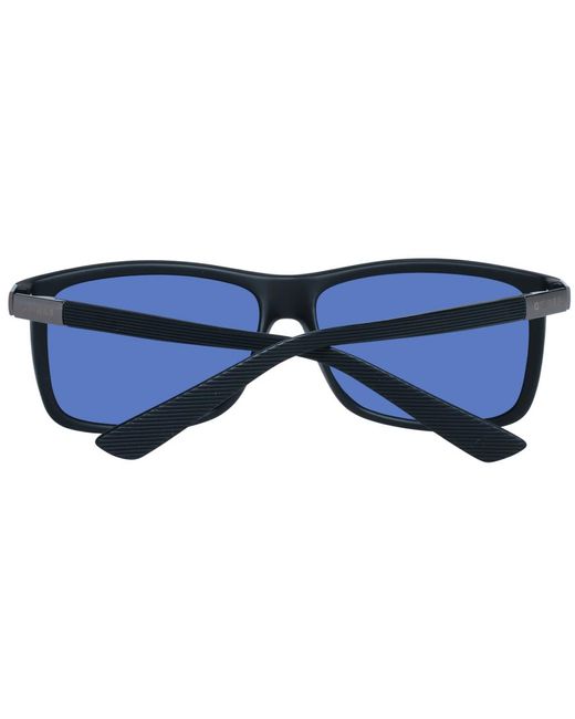 Guess Blue Rectangle Sunglasses With Gradient Lenses for men