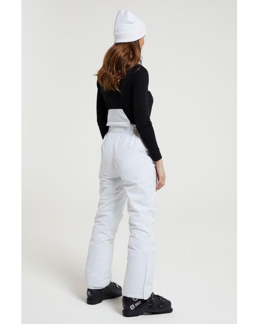 Mountain Warehouse Black 'Moon' Slim Leg Ski Pants Water Resistant Warm Insulated Winter Trousers