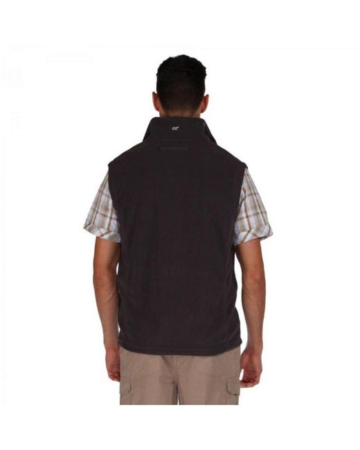 Regatta Black Tobias Ii Lightweight Fleece Gilet Bodywarmer for men