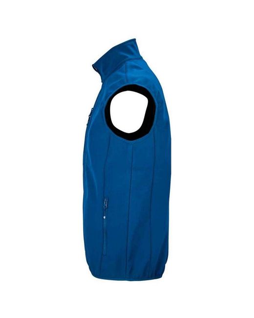 Sol's Blue Falcon Softshell Recycled Body Warmer (Royal) for men