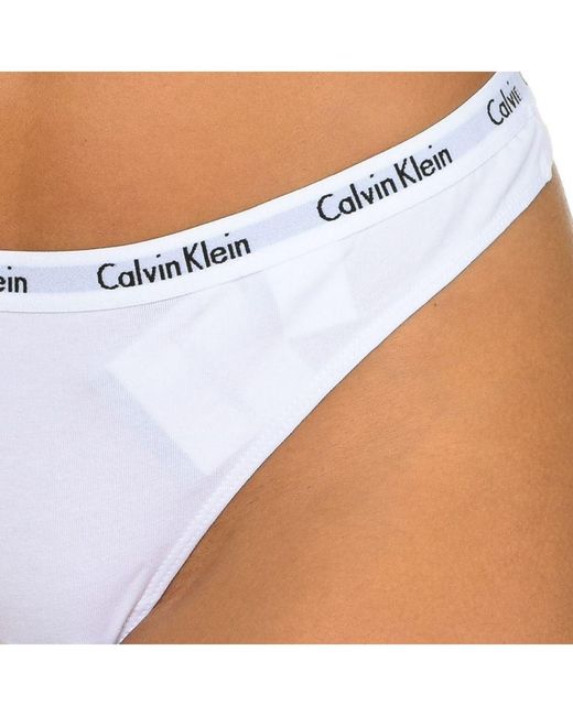 Calvin Klein White Pack 3 Thongs