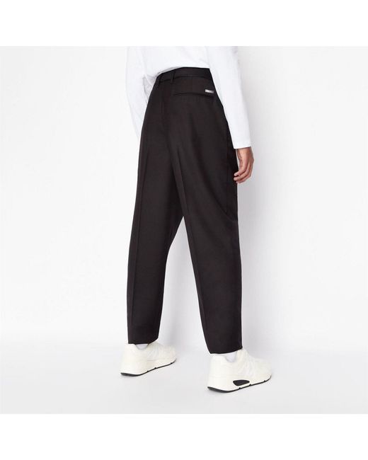 ARMANI EXCHANGE Black Trousers for men
