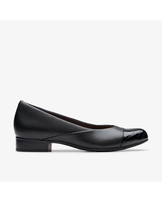 Clarks Black Juliet Rise Leather Shoes