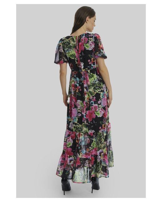 James Lakeland White Floral V-Neck Midi Dress