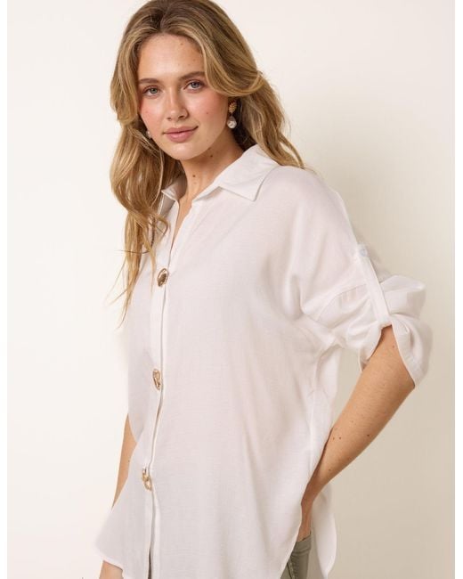 Blue Vanilla Natural Button Shirt