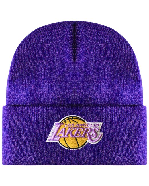 Mitchell & Ness Purple Nba Los Angeles Lakers Fandom Knit Beanie for men