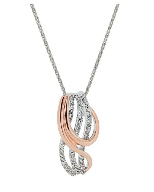 Orphelia White 'Elsia' 925 Sterling Chain With Pendant