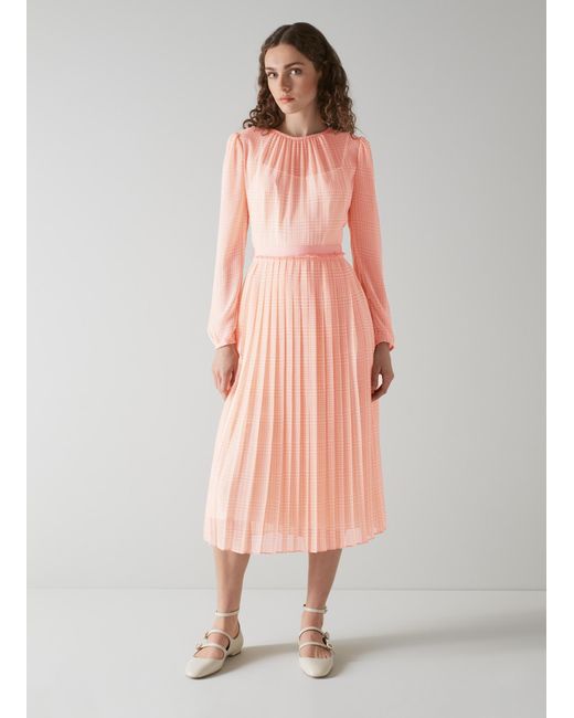 L.K.Bennett Gray Avery Dresses, /Cream