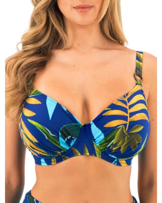 Fantasie Blue Pichola Full Cup Bikini Top