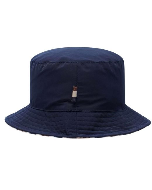 Aquascutum Blue Active Reversible Bucket Hat Hat for men