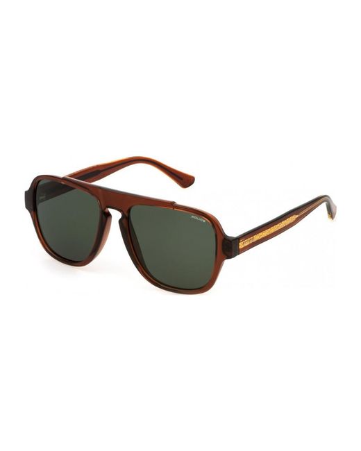 Police Brown Splp57 55 5506Pq Sunglasses for men