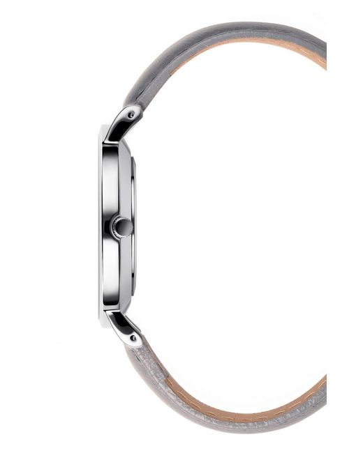 Orphelia Gray Fashion Iconic Watch Of711812 Leather