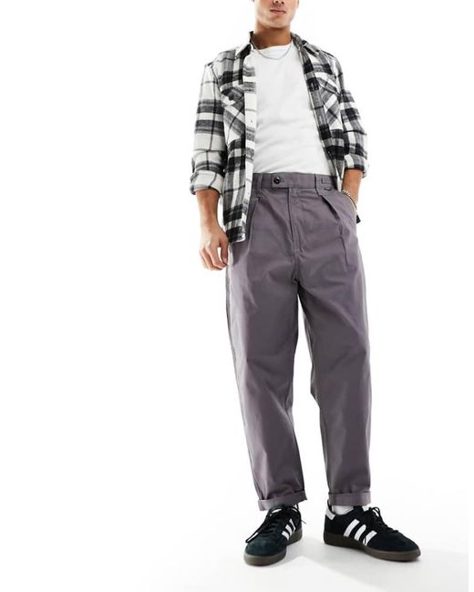 G-Star Blue G-Star Pleated Chino Relaxed Fit Trousers for men