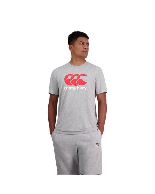 Canterbury Gray Logo T-Shirt (Classic Marl) for men
