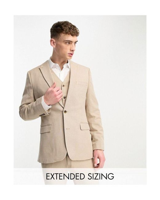 ASOS White Wedding Skinny Suit Jacket for men