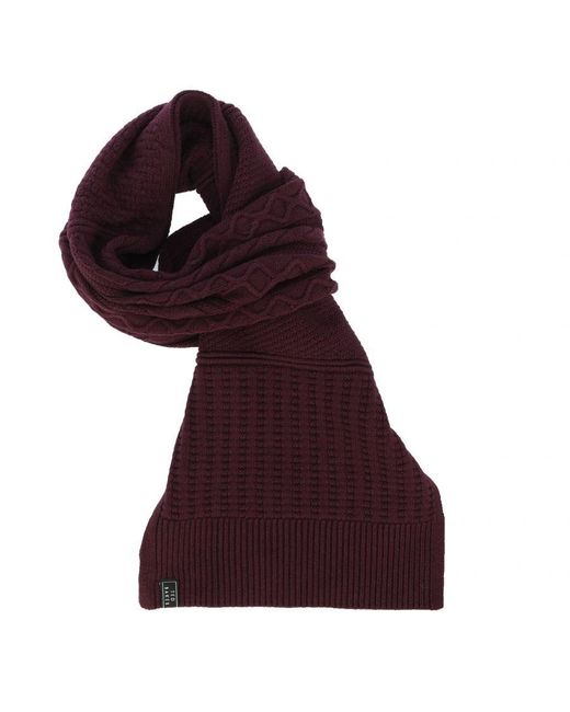 Ted Baker Red Accessories Varsf Knitted Scarf for men