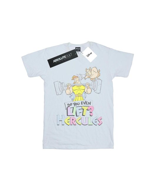 Disney Blue Hercules Do You Even Lift? T-Shirt for men