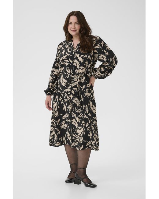 Kaffe Jurk Kcolla Jurk Regular Fit in het Multicolor