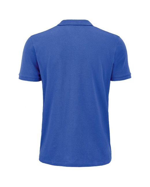 Sol's Blue Planet Pique Organic Polo Shirt (Royal) for men