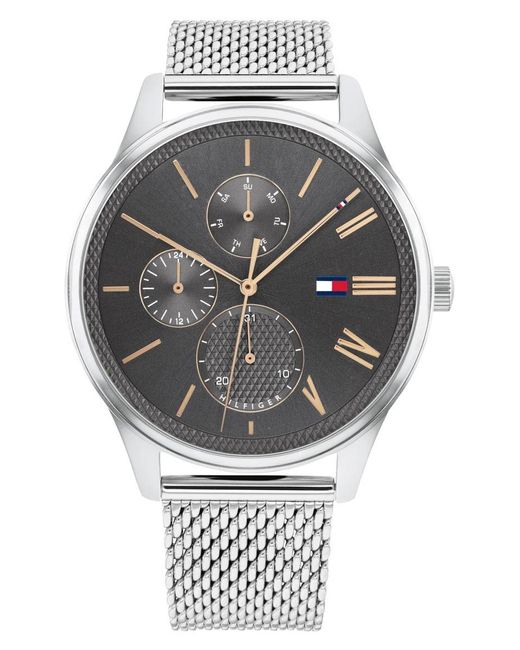 Tommy Hilfiger Gray Damon Watch 1791846 Stainless Steel for men