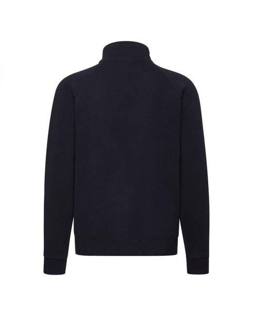 Fruit Of The Loom Blue Premium Sweat Jacket (Deep) for men