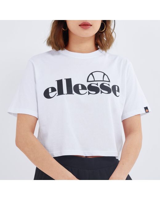 Ellesse Blue Silo Cropped T-Shirt