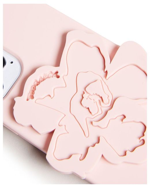 Ted Baker Pink Roseii Magnolia Silicn Iphone 12 / 12 Pro Clip Case