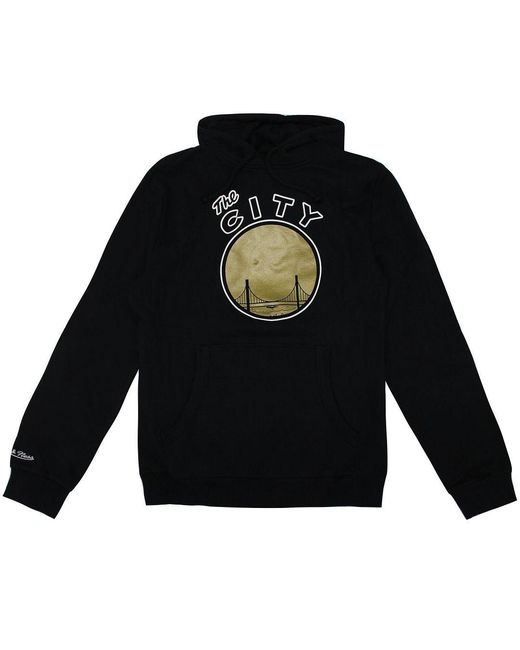 Mitchell & Ness Black Golden State Warriors Hoodie for men