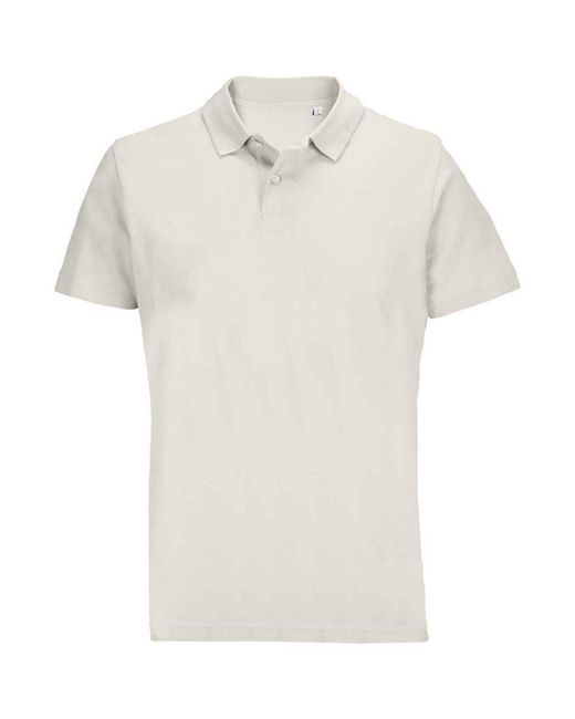 Sol's White Adult Pulse Pique Polo Shirt (Off)