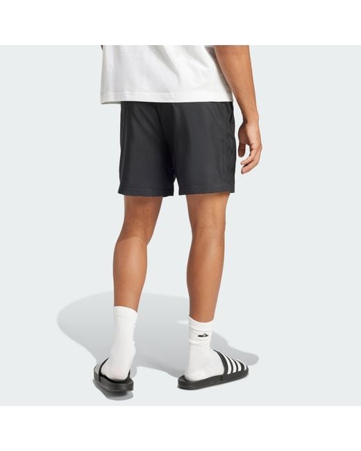 Adidas Black Essentials Small Logo Chelsea Shorts for men