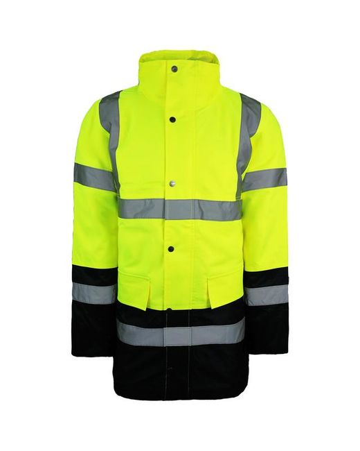 Dickies Yellow High Visibility Motorway Safety Two Tone Jacket for men